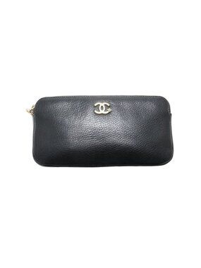 Chanel Lucky Flower GD Leather Zip Around Wallet